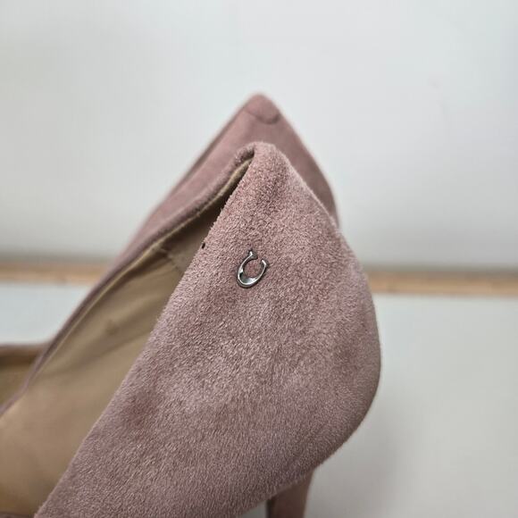 Coach Addie Suede Pump Heels Dusty Rose Color Size 5.5 - Picture 4 of 11